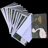 Max Creative Gilding Paper All Occasion Greeting Cards Blank cute flamingo