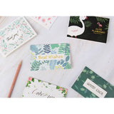 Max Creative Gilding Paper All Occasion Greeting Cards Blank cute flamingo