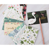 Max Creative Gilding Paper All Occasion Greeting Cards Blank cute flamingo