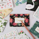 Max Creative Gilding Paper All Occasion Greeting Cards Blank cute flamingo
