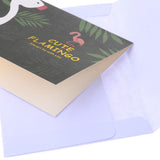 Max Creative Gilding Paper All Occasion Greeting Cards Blank cute flamingo