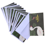 Max Creative Gilding Paper All Occasion Greeting Cards Blank cute flamingo