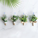 Max Plastic Succulent Plants Simulation Corsage Flower for Wedding Prom Party 3