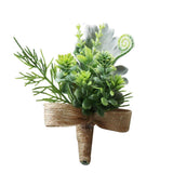 Max Plastic Succulent Plants Simulation Corsage Flower for Wedding Prom Party 3