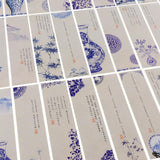 Max 30 pcs Chinese Style Bookmarks Handmade Soft Craft DIY Project Colorful C