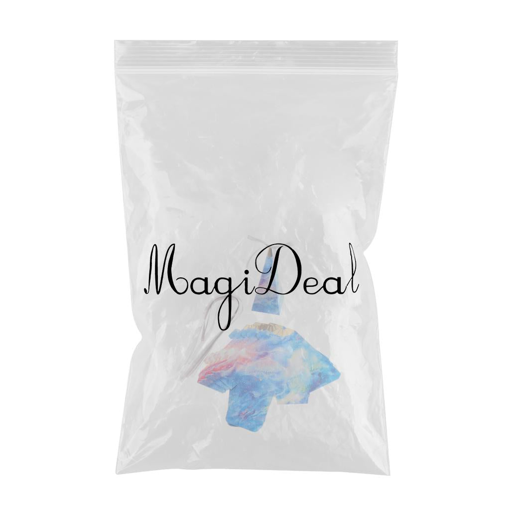 Max 6 Pieces Triangular Wedding Candy Box Paper Ribbon Party Favor  Starry Blue