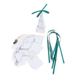 Max 6 Pieces Triangular Wedding Candy Box Paper Ribbon Party Favor  White