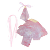 Max 6 Pieces Triangular Wedding Candy Box Paper Ribbon Party Favor  Pink