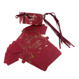 Max 6 Pieces Bronzing Wine Red DIY Creative Wedding Candy Boxes 11.6 x 5.8 x 5cm