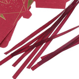 Max 6 Pieces Bronzing Wine Red DIY Creative Wedding Candy Boxes 11.6 x 5.8 x 5cm