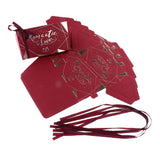 Max 6 Pieces Bronzing Wine Red DIY Creative Wedding Candy Boxes 13 x 7.8 x 6.8cm
