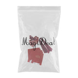 Max 6 Pieces Wedding Candy Bags Paper Ribbon Gift Boxes Holder Wine Red S