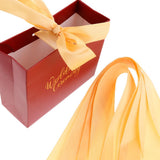 Max 6 Pieces Wedding Candy Bags Paper Ribbon Gift Boxes Holder Champagne S