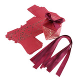 Max 6 Pieces Diamond Shape Candy Boxes Paper Ribbon Gift Case Party Favor Large