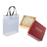 Max 1 Set Wedding Candy Gift Box with Tote Bag Wedding Party Supplies Wine Red