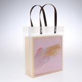 Max 1 Set Wedding Candy Gift Box with Tote Bag Wedding Party Supplies Pink