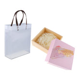 Max 1 Set Wedding Candy Gift Box with Tote Bag Wedding Party Supplies Pink