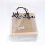 Max 1 Set Wedding Candy Gift Box with Tote Bag Wedding Party Supplies White