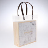 Max 1 Set Wedding Candy Gift Box with Tote Bag Wedding Party Supplies White