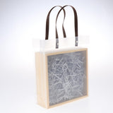 Max 1 Set Wedding Candy Gift Box with Tote Bag Wedding Party Supplies Silver