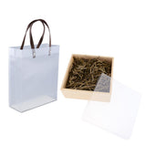 Max 1 Set Wedding Candy Gift Box with Tote Bag Wedding Party Supplies Brown