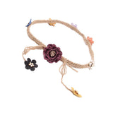 Max 2 Pieces Forehead Garland Linen Headband Wedding Birthday Decor  Flower