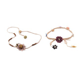 Max 2 Pieces Forehead Garland Linen Headband Wedding Birthday Decor  Flower