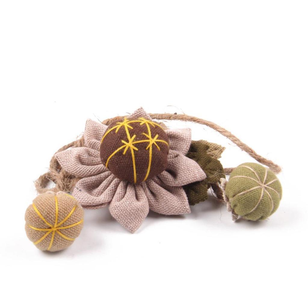 Max 2 Pieces Forehead Garland Linen Headband Wedding Birthday Decor  Pumpkin