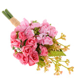 Max Handmade Paper Rose Boutonniere Corsage Bridal Groom Wedding Flowers Pink
