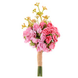 Max Handmade Paper Rose Boutonniere Corsage Bridal Groom Wedding Flowers Pink