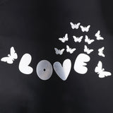 Max DIY Mirror Wall Sticker Decorative Art Wedding Decor Silver