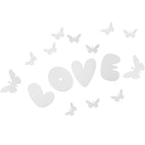 Max DIY Mirror Wall Sticker Decorative Art Wedding Decor Silver