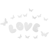 Max DIY Mirror Wall Sticker Decorative Art Wedding Decor Silver