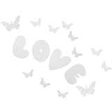 Max DIY Mirror Wall Sticker Decorative Art Wedding Decor Silver