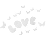 Max DIY Mirror Wall Sticker Decorative Art Wedding Decor Silver