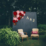 Max Handcrafted Flowers Artificial Flower Paper Flower Wall Decor Bright Red
