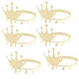 Max Girls Star Paper Crowns Hat for Birthday Party Baby Shower Photo Props Gold