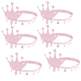 Max Girls Star Paper Crowns Hat for Birthday Party Baby Shower Photo Props Pink