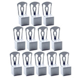 Max 12Pcs Chair Shape Paper Gift Box Wedding Party Candy Decorative Box Silver