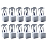 Max 12Pcs Chair Shape Paper Gift Box Wedding Party Candy Decorative Box Silver