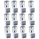 Max 12Pcs Chair Shape Paper Gift Box Wedding Party Candy Decorative Box Silver