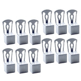 Max 12Pcs Chair Shape Paper Gift Box Wedding Party Candy Decorative Box Silver