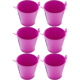 Max 6 x Mini Candy Buckets Pails Wedding Party Baby Shower Gift Supply Rose Red