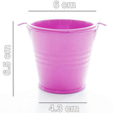 Max 6 x Mini Candy Buckets Pails Wedding Party Baby Shower Gift Supply Rose Red