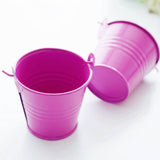 Max 6 x Mini Candy Buckets Pails Wedding Party Baby Shower Gift Supply Rose Red