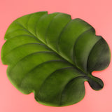 Max Artificial Monstera Leaves Tropical Palm Leaves Placemat Table Decoration B