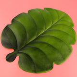 Max Artificial Monstera Leaves Tropical Palm Leaves Placemat Table Decoration B