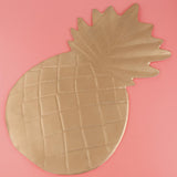 Max Creative Pineapple Large Leaf Placemat Hawaiian Beach Party Decor Golden