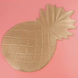 Max Creative Pineapple Large Leaf Placemat Hawaiian Beach Party Decor Golden