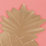 Max Creative Pineapple Large Leaf Placemat Hawaiian Beach Party Decor Golden